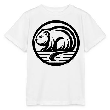 Biber Ureinwohner Amerikanisches Tierkreiszeichen - Stanley/Stella Kinder T-Shirt MINI CREATOR  - Weiß - Vorne - Maike (125cm)