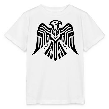 Falke Indianer-Tierkreis - Stanley/Stella Kinder T-Shirt MINI CREATOR  - Weiß - Vorne - Maike (125cm)