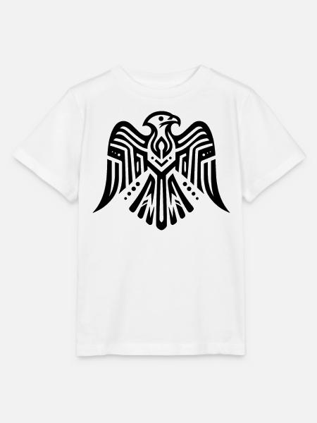 Valk Inheemse Amerikaanse dierenriem - Stanley/Stella T-shirt MINI CREATOR til børn - hvid