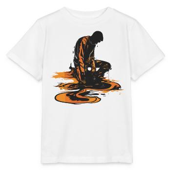L’homme par temps chaud fond - T-shirt bio MINI CREATOR Stanley/Stella Enfant - blanc - Devant - Maike (125cm)