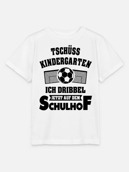 Schulkind Fußball Schulanfang Einschulung Geschenk - Stanley/Stella Kinder T-Shirt MINI CREATOR - Weiß