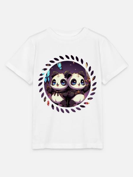 Niedliche Panda Babys - Stanley/Stella Kinder T-Shirt MINI CREATOR - Weiß
