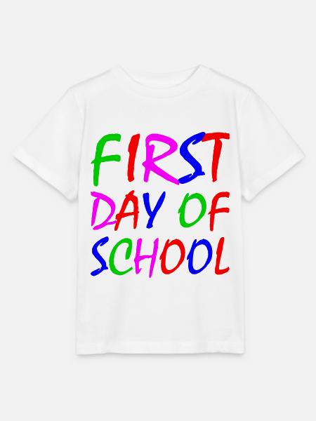 First day of school - Stanley/Stella Kinder T-Shirt MINI CREATOR - Weiß