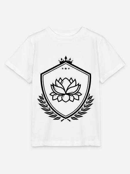 Wasserrose wappen - Stanley/Stella Kinder T-Shirt MINI CREATOR  - Weiß