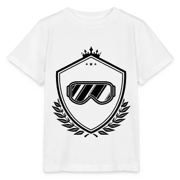Skibrille wappen - Stanley/Stella Kinder T-Shirt MINI CREATOR  - Weiß - Vorne - Maike (125cm)