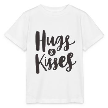 HUGS & KISSES - Stanley/Stella Kinder T-Shirt MINI CREATOR  - Weiß - Vorne - Maike (125cm)