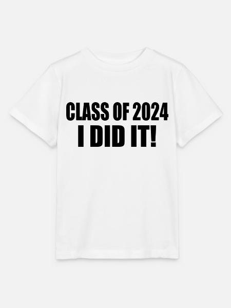class of 2024 - Stanley/Stella Kinder T-Shirt MINI CREATOR  - Weiß