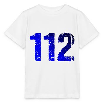 112 Sauvetage d’urgence à la lumière bleue - T-shirt bio MINI CREATOR Stanley/Stella Enfant - blanc - Devant - Maike (125cm)
