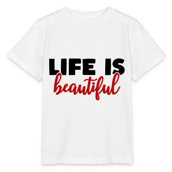 la vie est belle - T-shirt bio MINI CREATOR Stanley/Stella Enfant - blanc - Devant - Maike (125cm)