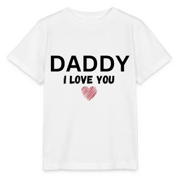 Papa je t’aime - T-shirt bio MINI CREATOR Stanley/Stella Enfant - blanc - Devant - Maike (125cm)
