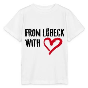 FROM LÜBECK WITH LOVE Lübeck Liebe - Stanley/Stella MINI CREATOR Kids’ T-Shirt - white - Front - Maike (125cm)