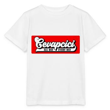 Colors can be changed | Cevapcici - Balkan Grill - Stanley/Stella MINI CREATOR Kids’ T-Shirt - white - Front - Maike (125cm)