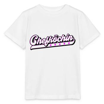 Farben änderbar | Chefköchin - Stanley/Stella Kinder T-Shirt MINI CREATOR  - Weiß - Vorne - Maike (125cm)