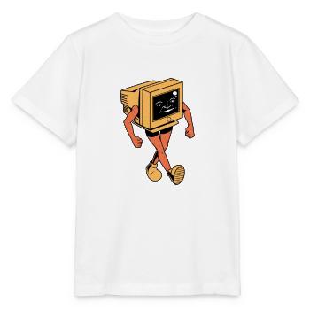 Retro CRT Monitor - Stanley/Stella MINI CREATOR Kids’ T-Shirt - white - Front - Maike (125cm)