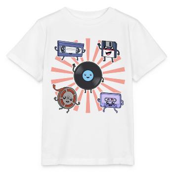 Record and Friends - Never Forget - Stanley/Stella MINI CREATOR Kids’ T-Shirt - white - Front - Maike (125cm)