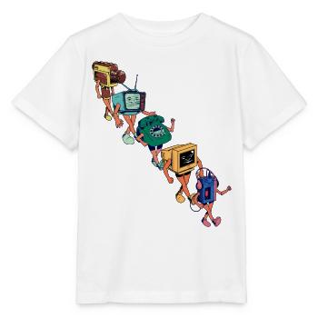 Walkman und Freunde - Never Forget - Stanley/Stella Kinder T-Shirt MINI CREATOR  - Weiß - Vorne - Maike (125cm)
