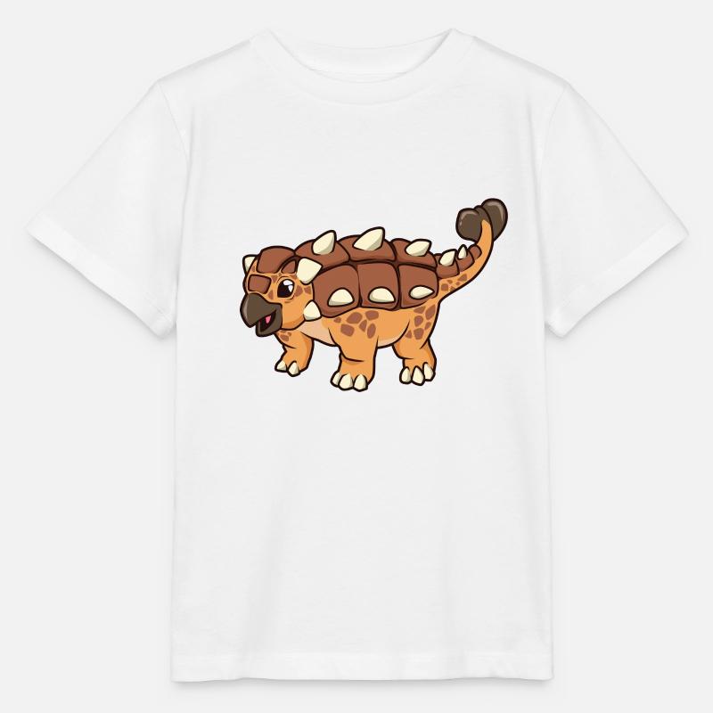 Ankylosaure Kawaii - T-shirt bio MINI CREATOR Stanley/Stella Enfant - blanc