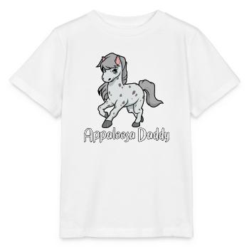 Pferdeliebhaber - Appaloosa Daddy - Stanley/Stella Kinder T-Shirt MINI CREATOR  - Weiß - Vorne - Maike (125cm)