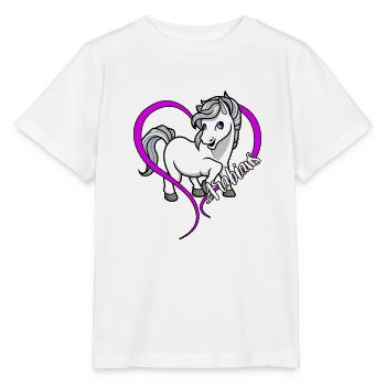 Pferdeliebhaber - Araber - Stanley/Stella Kinder T-Shirt MINI CREATOR  - Weiß - Vorne - Maike (125cm)