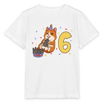 Mit Hamster - Kinder Geburtstag 6 Jahre - Stanley/Stella Kinder T-Shirt MINI CREATOR  - Weiß - Vorne - Maike (125cm)