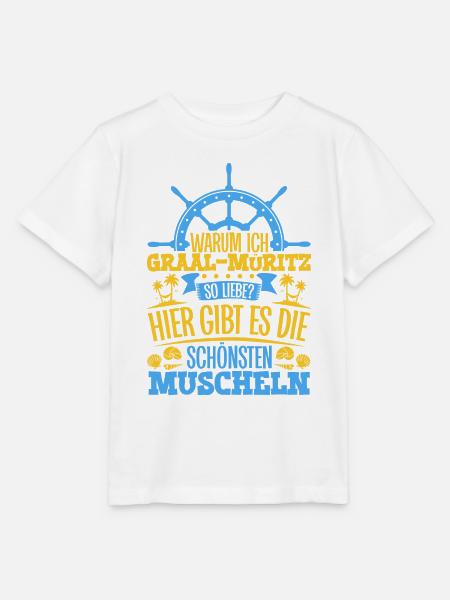 Schöne Muscheln - Warum ich Graal-Müritz so liebe - Stanley/Stella Kinder T-Shirt MINI CREATOR - Weiß