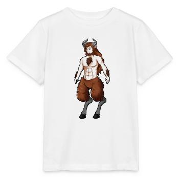 Half Goat - Half Man - Satyr - Stanley/Stella MINI CREATOR Kids’ T-Shirt - white - Front - Maike (125cm)