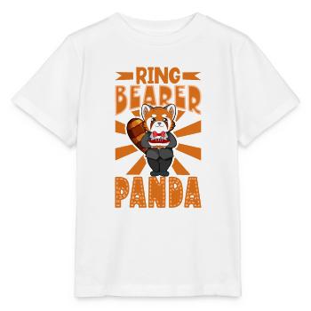 Le panda roux porte les alliances - porteur de bague - T-shirt bio MINI CREATOR Stanley/Stella Enfant - blanc - Devant - Maike (125cm)