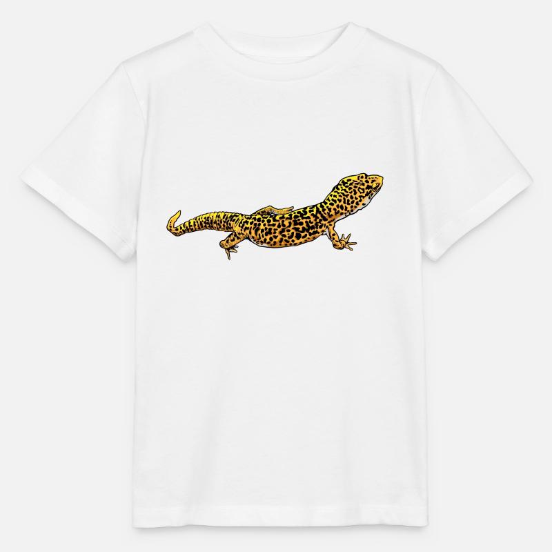 Zeichnung - Leopardgecko - Stanley/Stella Kinder T-Shirt MINI CREATOR  - Weiß