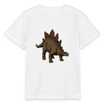 Zeichnung des Stegosaurus - Stanley/Stella Kinder T-Shirt MINI CREATOR  - Weiß - Vorne - Maike (125cm)