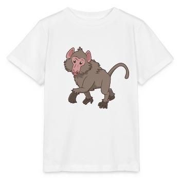 Kawaii Pavian - Stanley/Stella Kinder T-Shirt MINI CREATOR  - Weiß - Vorne - Maike (125cm)