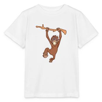 Kawaii Orang-Utan - Stanley/Stella Kinder T-Shirt MINI CREATOR  - Weiß - Vorne - Maike (125cm)