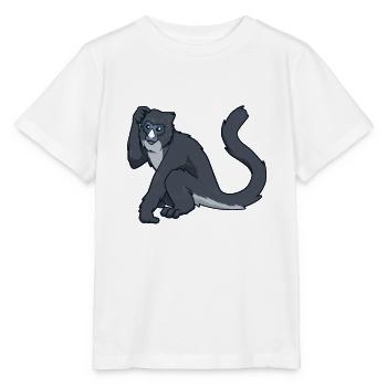 Kawaii Greater White-nosed Monkey - Stanley/Stella MINI CREATOR Kids’ T-Shirt - white - Front - Maike (125cm)