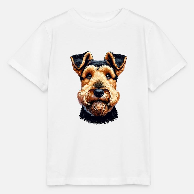 Hundegesicht - Welsh Terrier - Stanley/Stella Kinder T-Shirt MINI CREATOR - Weiß