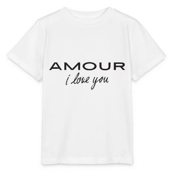 Amour i love you - Stanley/Stella MINI CREATOR Kids’ T-Shirt - white - Front - Maike (125cm)