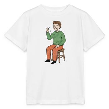 Couture Déjantée au Fil - T-shirt bio MINI CREATOR Stanley/Stella Enfant - blanc - Devant - Maike (125cm)