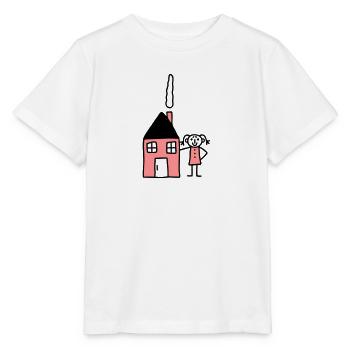 Frau am Haus - V2 - Stanley/Stella Kinder T-Shirt MINI CREATOR  - Weiß - Vorne - Maike (125cm)