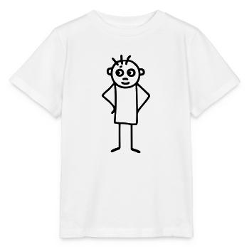 Stick figure energetic - Stanley/Stella MINI CREATOR Kids’ T-Shirt - white - Front - Maike (125cm)