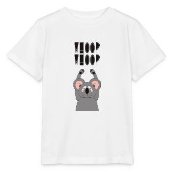 Whoop Whoop - Stanley/Stella Kinder T-Shirt MINI CREATOR  - Weiß - Vorne - Maike (125cm)