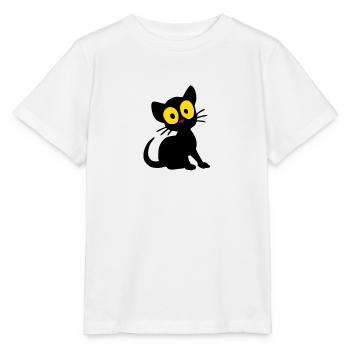 Chaton Georgie - T-shirt bio MINI CREATOR Stanley/Stella Enfant - blanc - Devant - Maike (125cm)