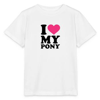 Pony - Stanley/Stella Kinder T-Shirt MINI CREATOR  - Weiß - Vorne - Maike (125cm)