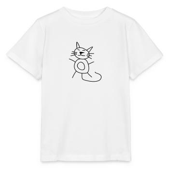Kinderzeichnungen: Kätzchen - Stanley/Stella Kinder T-Shirt MINI CREATOR  - Weiß - Vorne - Maike (125cm)
