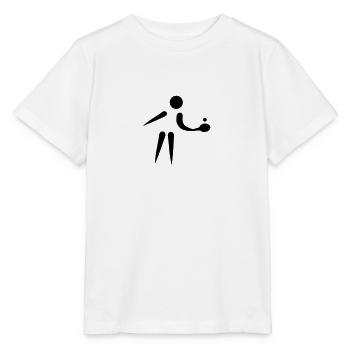 Ping Pong player - Stanley/Stella MINI CREATOR Kids’ T-Shirt - white - Front - Maike (125cm)