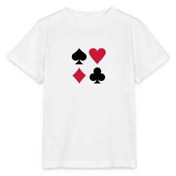 Poker - Stanley/Stella Kinder T-Shirt MINI CREATOR  - Weiß - Vorne - Maike (125cm)