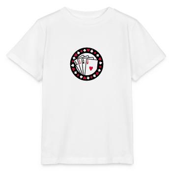 Poker - Stanley/Stella Kinder T-Shirt MINI CREATOR  - Weiß - Vorne - Maike (125cm)