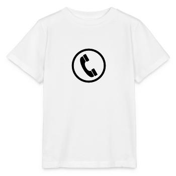 Phone Sign - T-shirt bio MINI CREATOR Stanley/Stella Enfant - blanc - Devant - Maike (125cm)