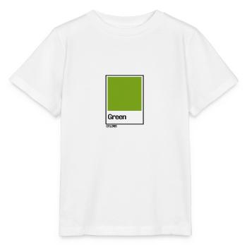 COULEURS Vert - T-shirt bio MINI CREATOR Stanley/Stella Enfant - blanc - Devant - Maike (125cm)