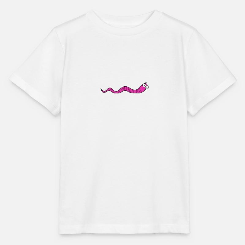 Ver de terre - T-shirt bio MINI CREATOR Stanley/Stella Enfant - blanc