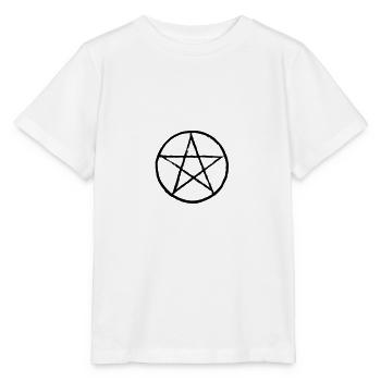 Pentagramm - Stanley/Stella Kinder T-Shirt MINI CREATOR  - Weiß - Vorne - Maike (125cm)