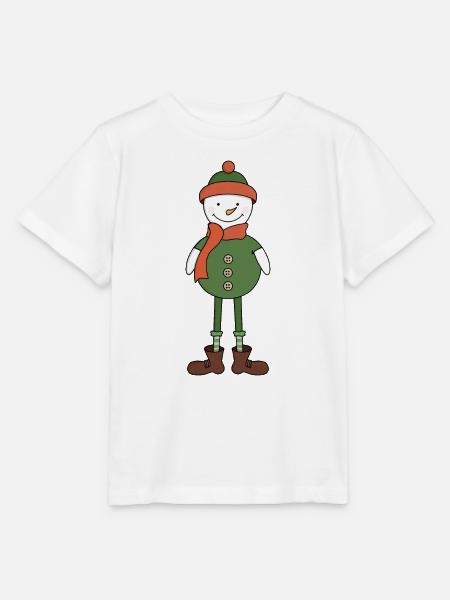 Cooler Schneemann - Stanley/Stella Kinder T-Shirt MINI CREATOR - Weiß