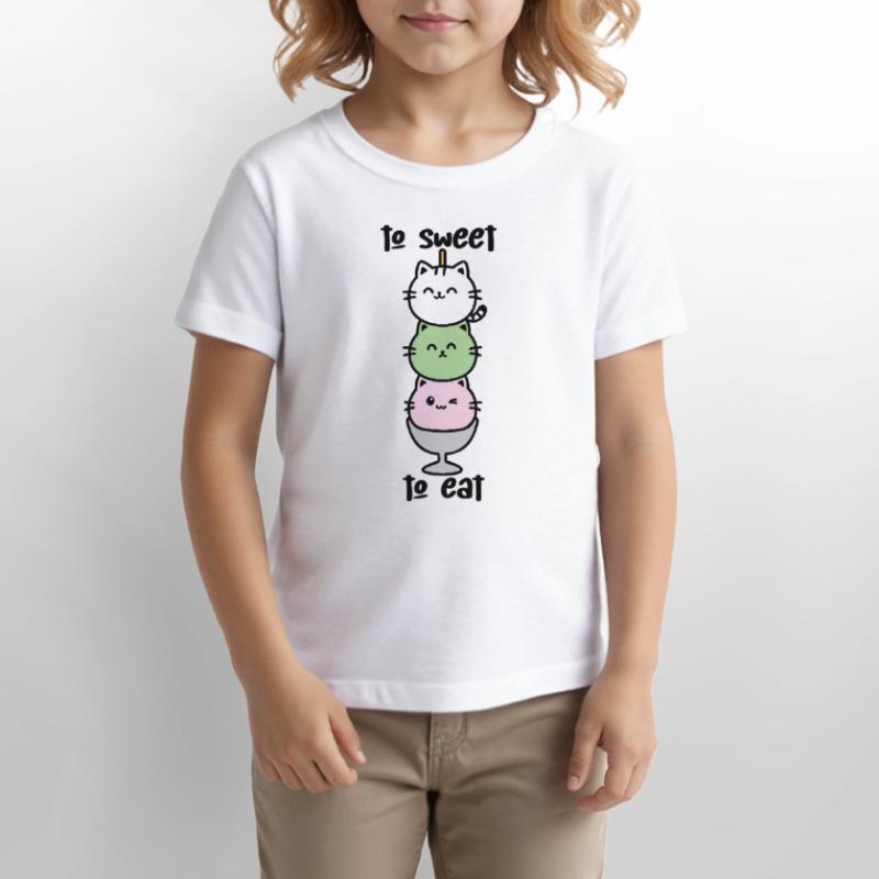 Katzen-Turm Eiscreme Stack Stanley/Stella Kinder T-Shirt MINI CREATOR 